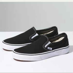 Black Slip-on Vans